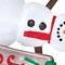 Airblown Snowman with Sign LED Lightshow 83 Inflatable Outdoor Yard Decor